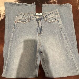 RSQ Blue Flare Wide Leg Jeans